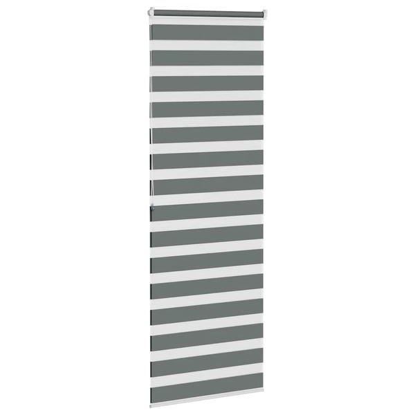 vidaXL Sebragardin mørkegrå 80x200 cm stoff bredde 75,9 cm polyester