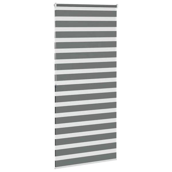 vidaXL Sebragardin mørkegrå 105x200 cm stoff bredde 100,9 cm polyester