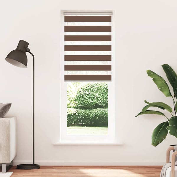 vidaXL Sebragardin brun 75x200 cm stoff bredde 70,9 cm polyester