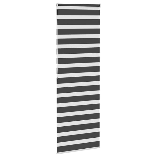 vidaXL zebragardin sort 80x200 cm stofbredde 75,9 cm polyester