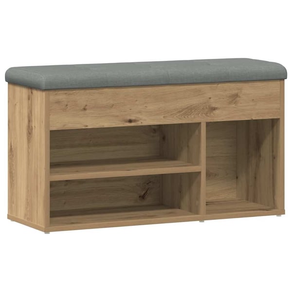 vidaXL skobænk 82x32x45,5 cm konstrueret træ kunsteg