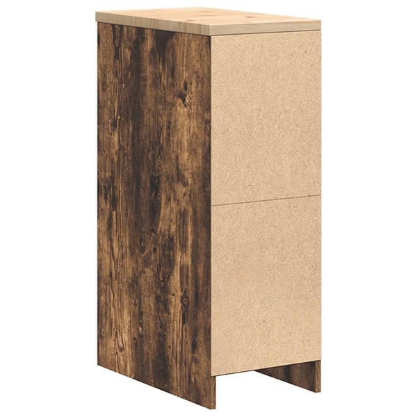 vidaXL Garasje Oppbevaringsskap Røkt eik 30x51x85 cm Heltre Furu