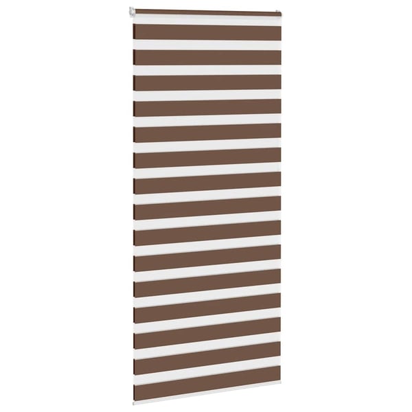 vidaXL Sebragardin brun 115x200 cm stoff bredde 110,9 cm polyester