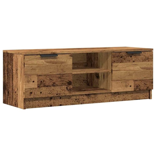 vidaXL TV-benk gammelt tre 102x35x36,5 cm konstruert tre