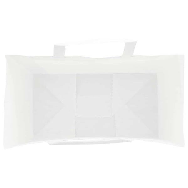 vidaXL Papirposer 250 stk med håndtak hvit 21x11x28 cm