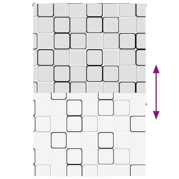 vidaXL Dusjrullgardin 150x240 cm Stoff Bredde 146 cm