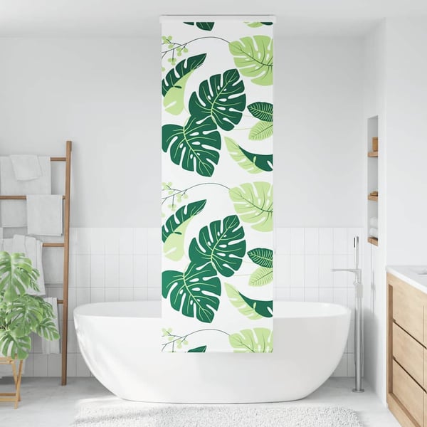 vidaXL Dusjrullgardin med kassett 80x240 cm Stoffbredde 76 cm
