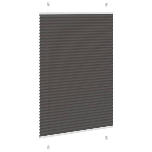 vidaXL Plisségardin Sort 95x100 cm Stofbredde 94,4 cm Polyester