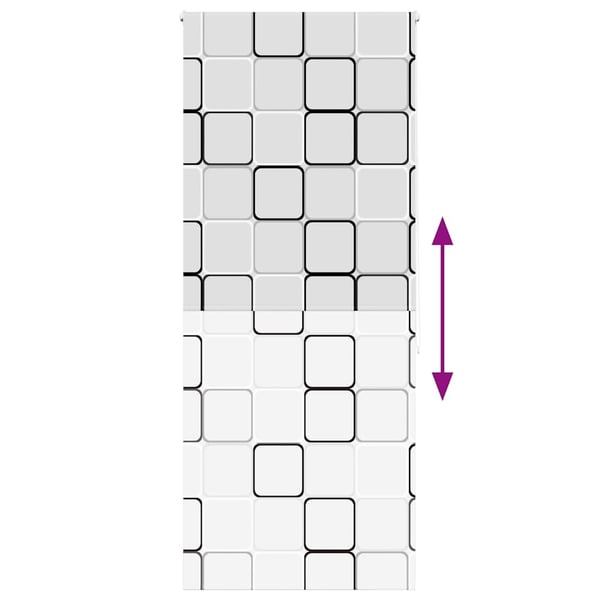 vidaXL Dusjrullgardin 100x240 cm Stoff Bredde 96 cm