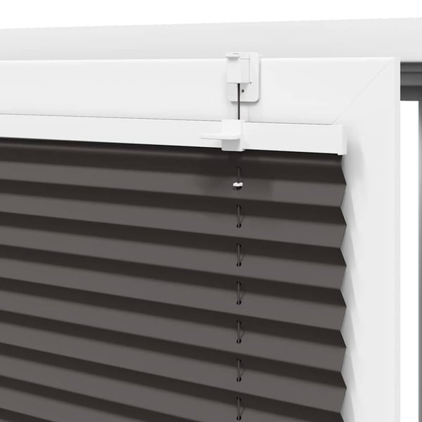 vidaXL plisségardin sort 105x150 cm Stoff Bredde 104,4 cm Polyester