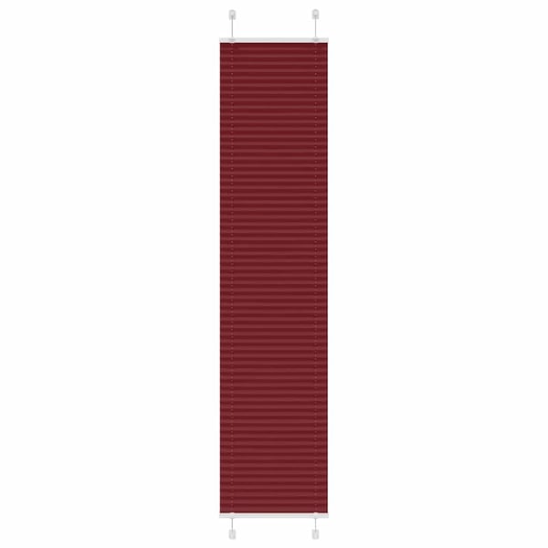 vidaXL Plisségardin Bordeaux Rød 45x200 cm Stoff Bredde 44,4 cm