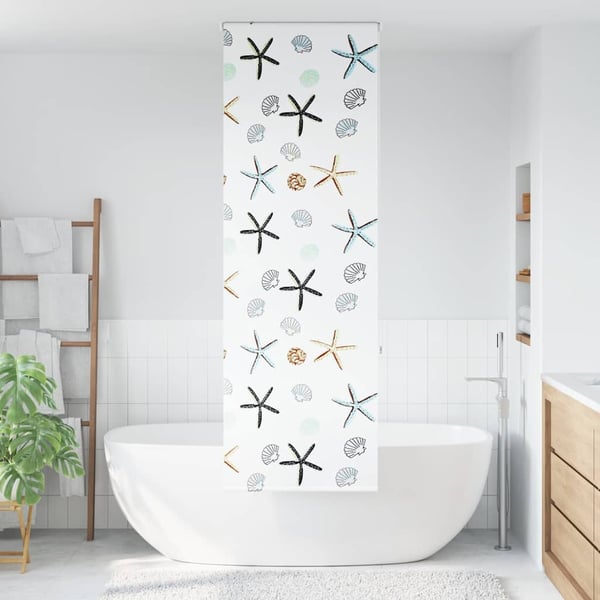 vidaXL Rullgardin för dusch 80x240 cm tyg bredd 76 cm