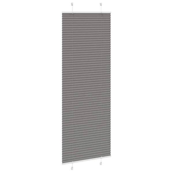 vidaXL plisségardin antrasitt 70x200 cm Stoff Bredde 69,4 cm Polyester