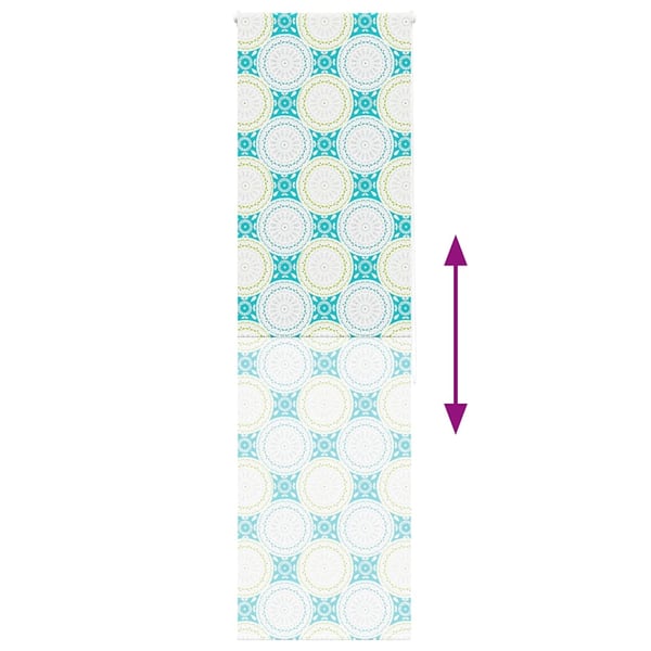 vidaXL Dusjrullgardin 80x240 cm Stoff Bredde 76 cm
