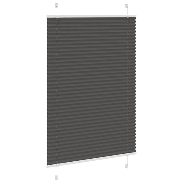 vidaXL plisségardin sort 90x100 cm Stoff Bredde 89,4 cm Polyester