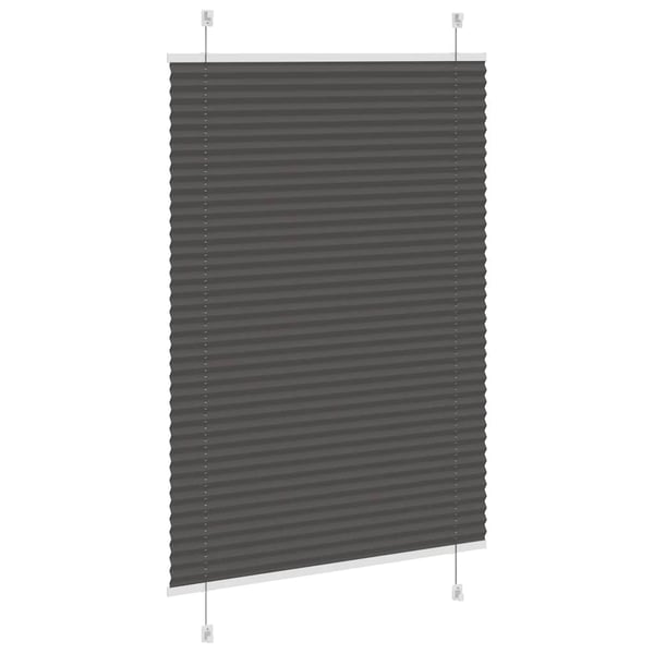 vidaXL plisségardin sort 100x150 cm Stoff Bredde 99,4 cm Polyester