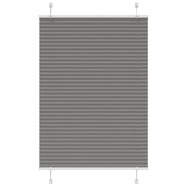 vidaXL plisségardin antrasitt 90x100 cm Stoff Bredde 89,4 cm Polyester