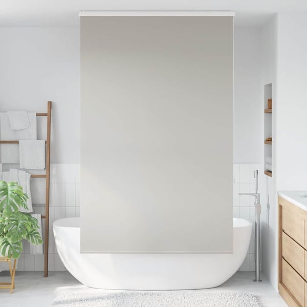 vidaXL Dusjrullgardin med kassett 140x240 cm Stoffbredde 136 cm