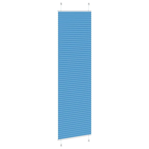 vidaXL Plisségardin Blå 60x200 cm Stoffbredde 59,4 cm Polyester