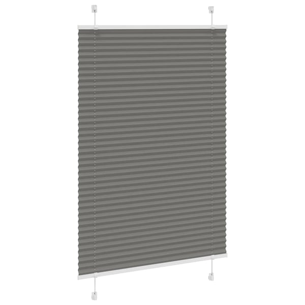 vidaXL plisségardin antrasitt 85x150 cm Stoff Bredde 84,4 cm Polyester