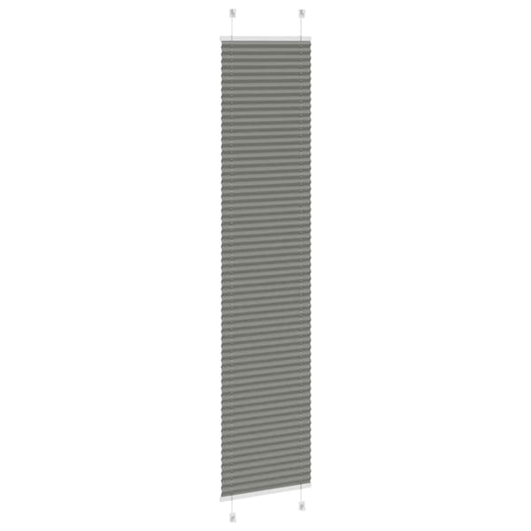 vidaXL plisségardin antrasitt 50x200 cm Stoff Bredde 49,4 cm Polyester
