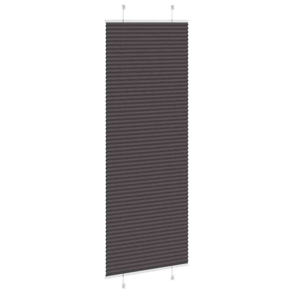 vidaXL plisségardin sort 75x200 cm Stoff Bredde 74,4 cm Polyester