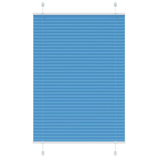vidaXL plisségardin blå 95x100 cm Stoff Bredde 94,4 cm Polyester