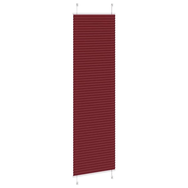 vidaXL Plisségardin Bordeaux Rød 60x200 cm Stoff Bredde 59,4 cm
