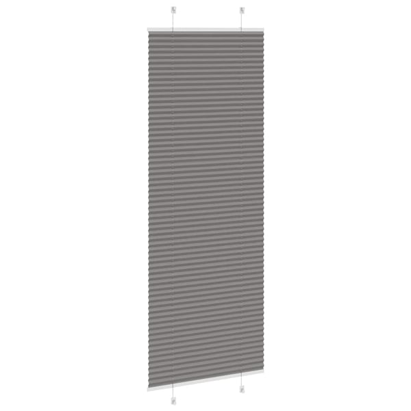vidaXL plisségardin antrasitt 80x200 cm Stoff Bredde 79,4 cm Polyester