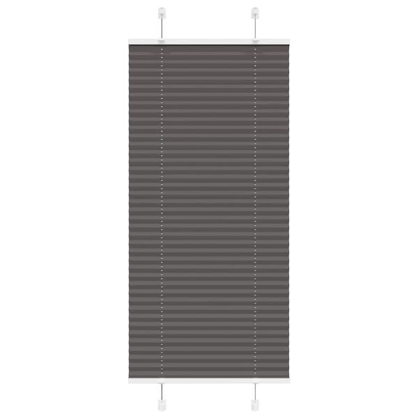 vidaXL plisségardin sort 60x100 cm Stoff Bredde 59,4 cm Polyester