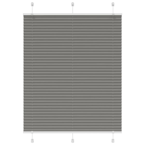 vidaXL plisségardin antrasitt 110x100cm Stoff Bredde 109,4cm Polyester