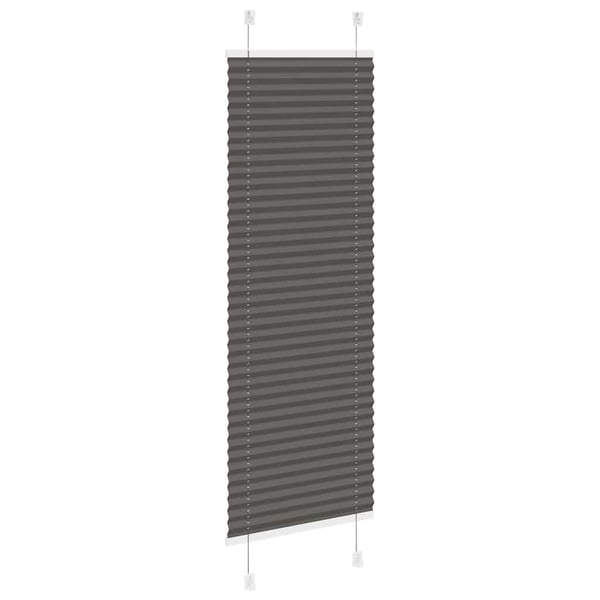 vidaXL plisségardin sort 45x100 cm Stoff Bredde 44,4 cm Polyester