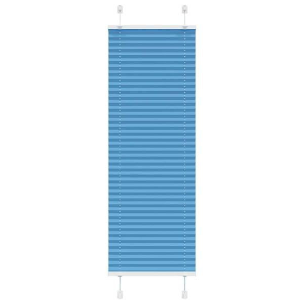 vidaXL Plisségardin Blå 45x100 cm Stofbredde 44,4 cm Polyester
