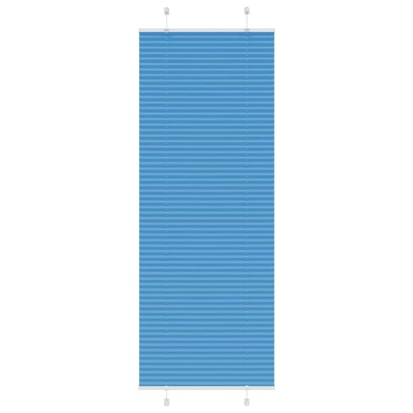 vidaXL Plisségardin Blå 80x200 cm Stoffbredde 79,4 cm Polyester