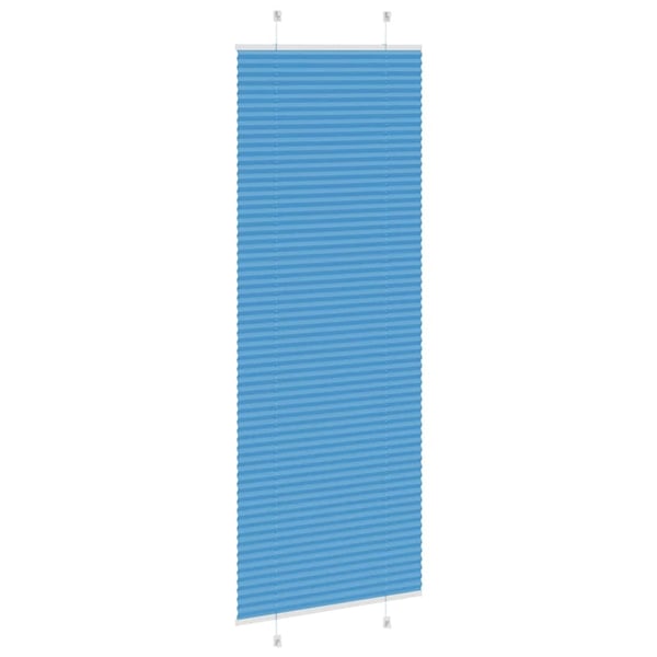 vidaXL Plisségardin Blå 80x200 cm Stoffbredde 79,4 cm Polyester