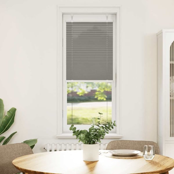 vidaXL plisségardin antrasitt 50x150 cm Stoff Bredde 49,4 cm Polyester