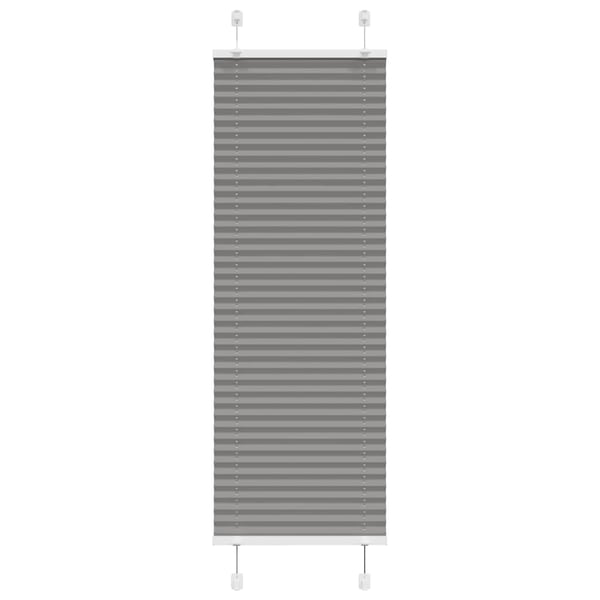 vidaXL plisségardin antrasitt 45x150 cm Stoff Bredde 44,4 cm Polyester