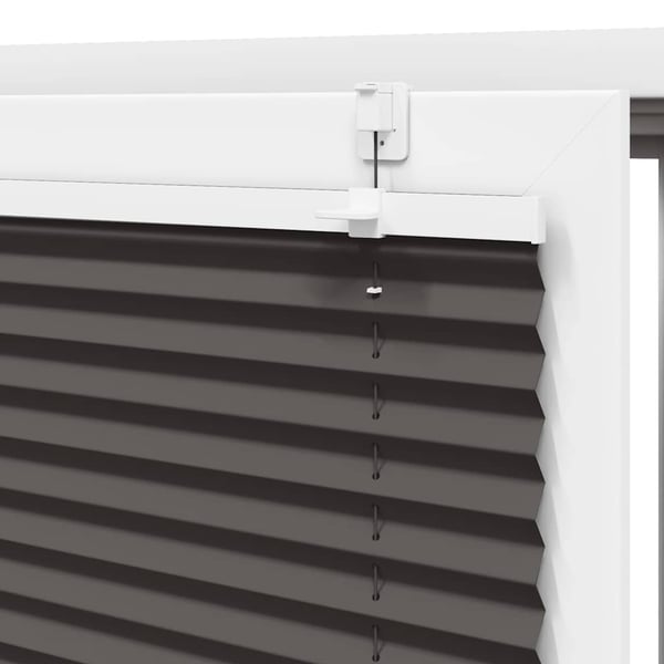 vidaXL Plisségardin Sort 65x200 cm Stofbredde 64,4 cm Polyester