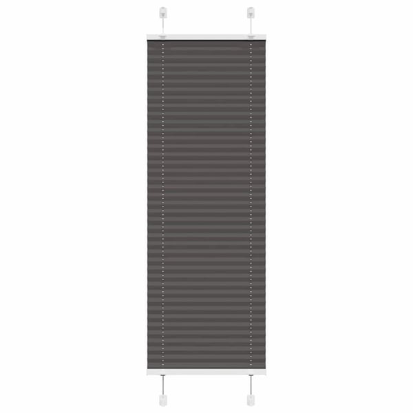 vidaXL Plisségardin Sort 50x150 cm Stofbredde 49,4 cm Polyester