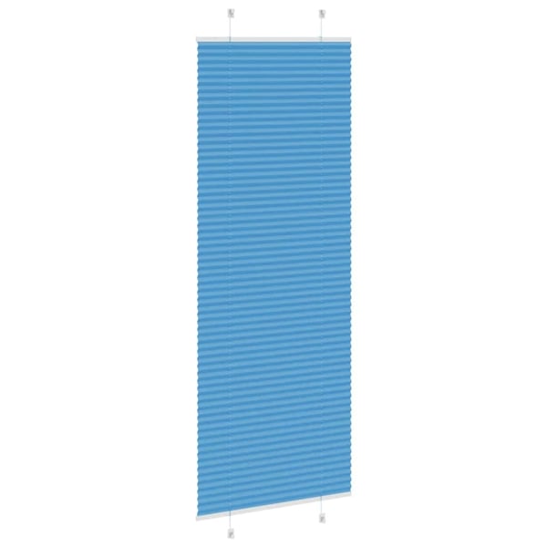 vidaXL Plisségardin Blå 70x200 cm Stoff Bredde 69,4 cm Polyester
