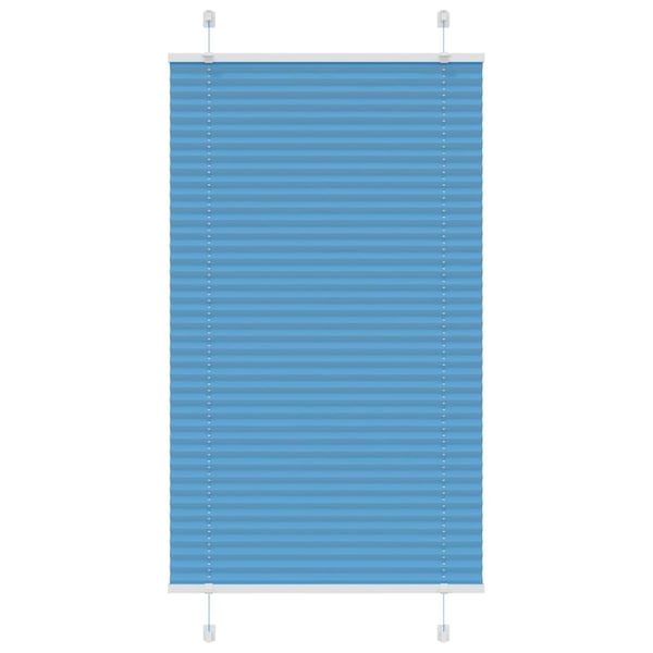 vidaXL plisségardin blå 80x100 cm Stoff Bredde 79,4 cm Polyester