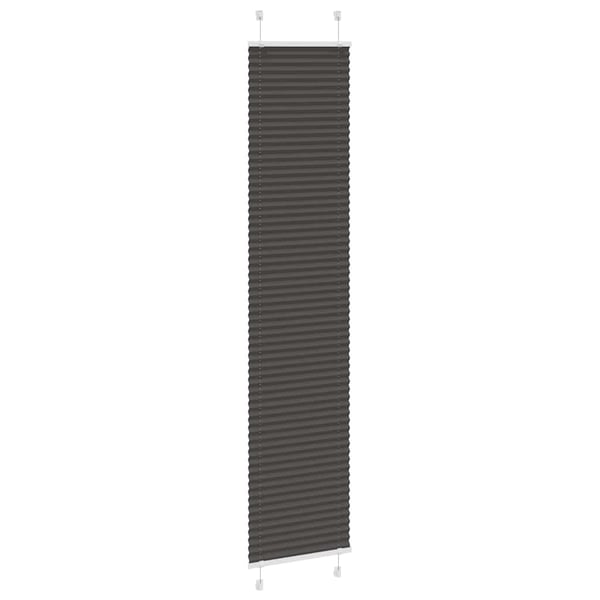 vidaXL plisségardin sort 50x200 cm Stoff Bredde 49,4 cm Polyester