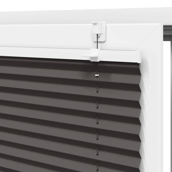 vidaXL plisségardin sort 50x200 cm Stoff Bredde 49,4 cm Polyester