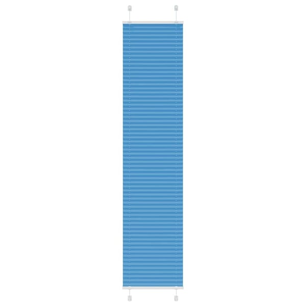 vidaXL Plisségardin Blå 50x200 cm Stoffbredde 49,4 cm Polyester