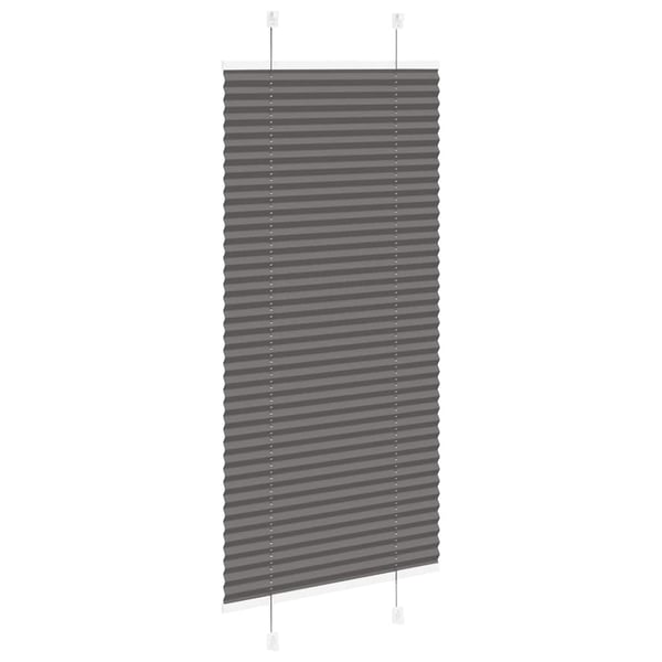 vidaXL plisségardin sort 55x100 cm Stoff Bredde 54,4 cm Polyester
