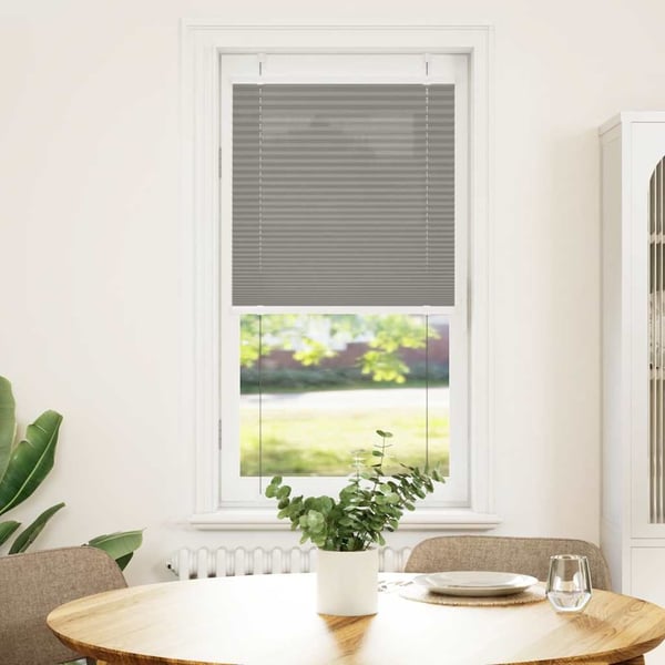 vidaXL plisségardin antrasitt 55x150 cm Stoff Bredde 54,4 cm Polyester