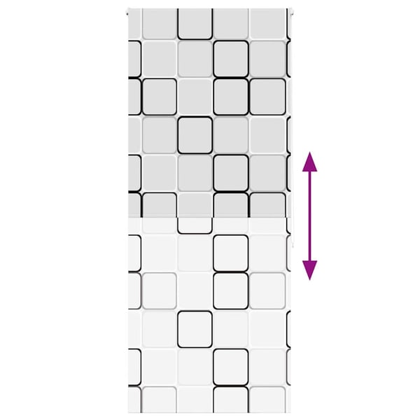 vidaXL Bruserullegardin 90x240 cm Stofbredde 86 cm