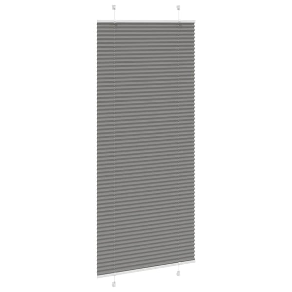 vidaXL plisségardin antrasitt 90x200 cm Stoff Bredde 89,4 cm Polyester