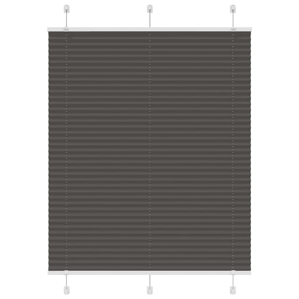 vidaXL plisségardin sort 110x150 cm Stoff Bredde 109,4 cm Polyester