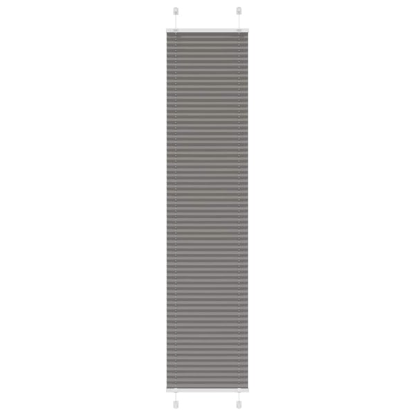 vidaXL plisségardin antrasitt 40x200 cm Stoff Bredde 39,4 cm Polyester